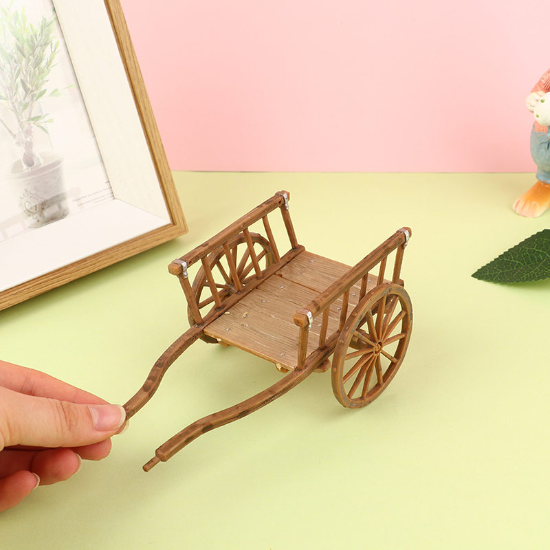 Kids Outdoor Doll House - 1PCS Dollhouse Miniature Simulation Assembled Cart