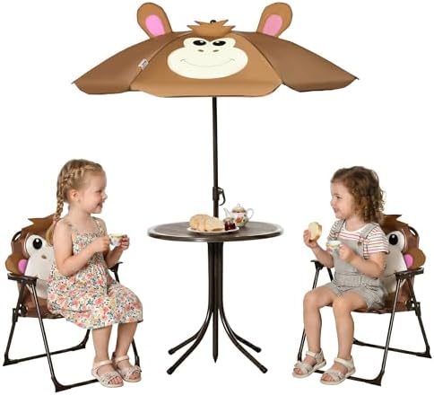 Kids Outdoor Folding Table - Kids Table and Chair Set Picnic