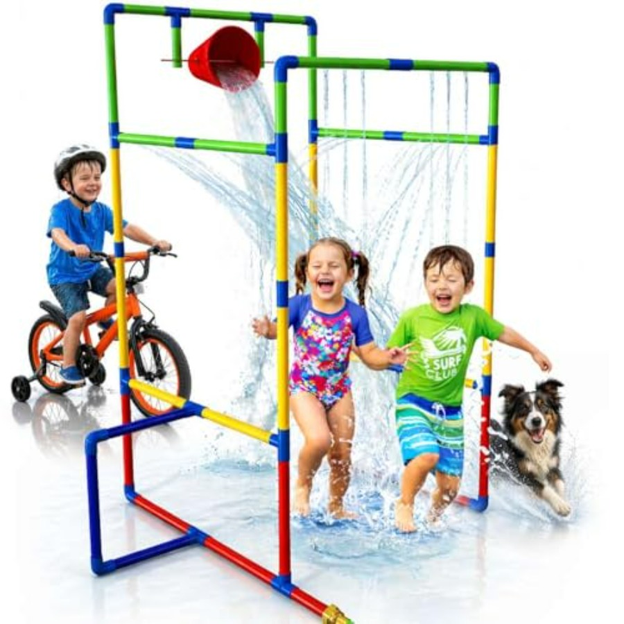 Kids Outdoor Park - Outdoor backyard water park sprinkler tunnel
