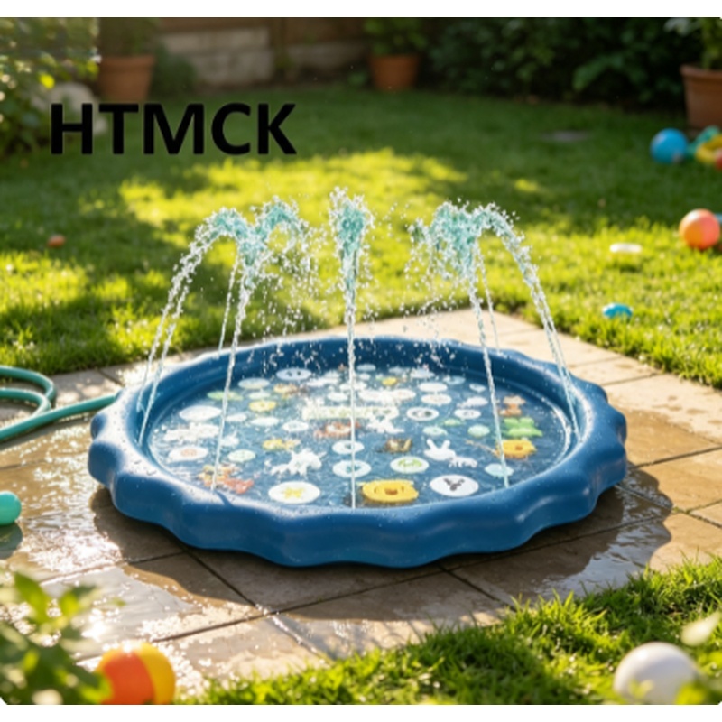 Kids Outdoor Mat - 100/170cm Letter Printed Inflatable Water Play