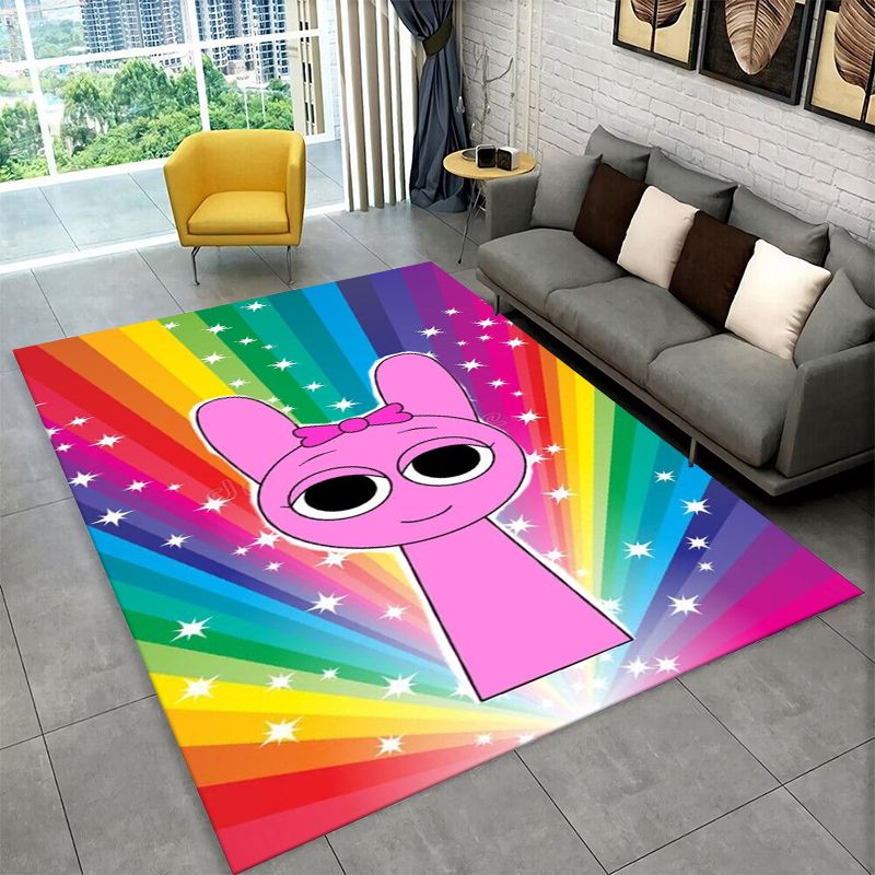 Kids Outdoor Mat - Music Sprunki Incredibox Game Non-Slip Area