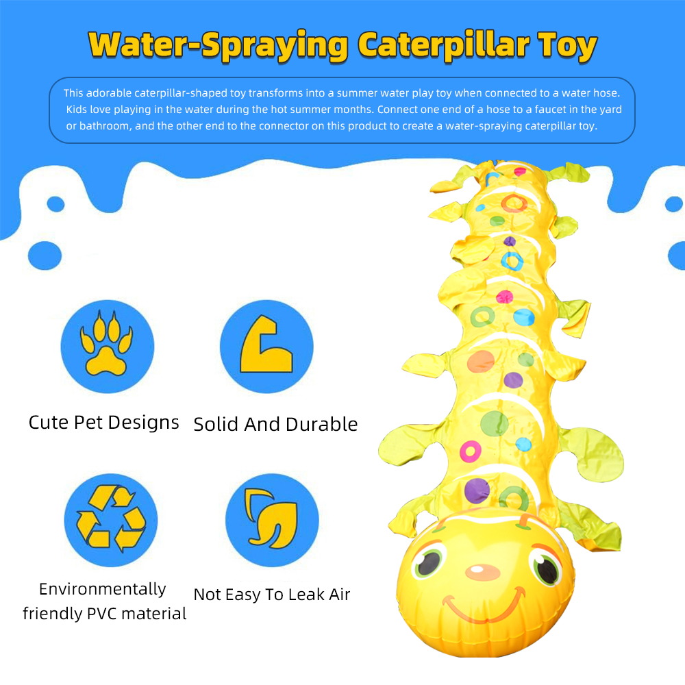 Caterpillar Sprinkler Pad Spla - Kids Outdoor Mat ulasan dan harga