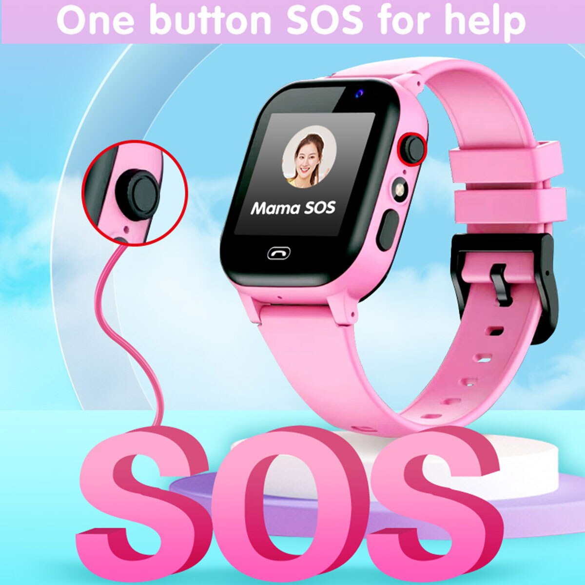 Kids Smart Watch SOS Call Outd - Kids Outdoor Wear ulasan dan harga