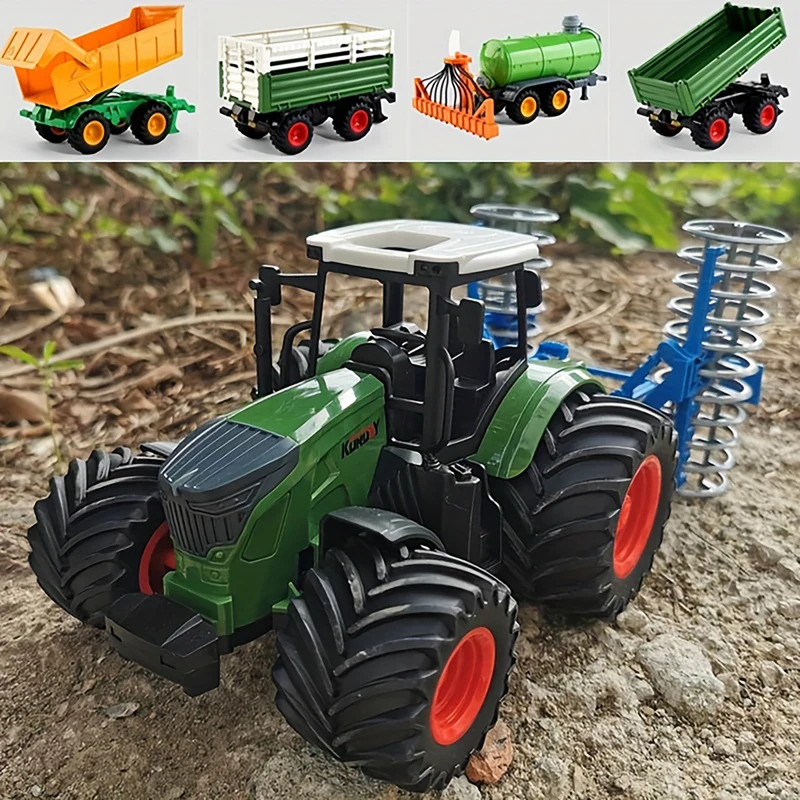 1:24 Inertial Farm Tractor wit - Kids Outdoor Park ulasan dan harga