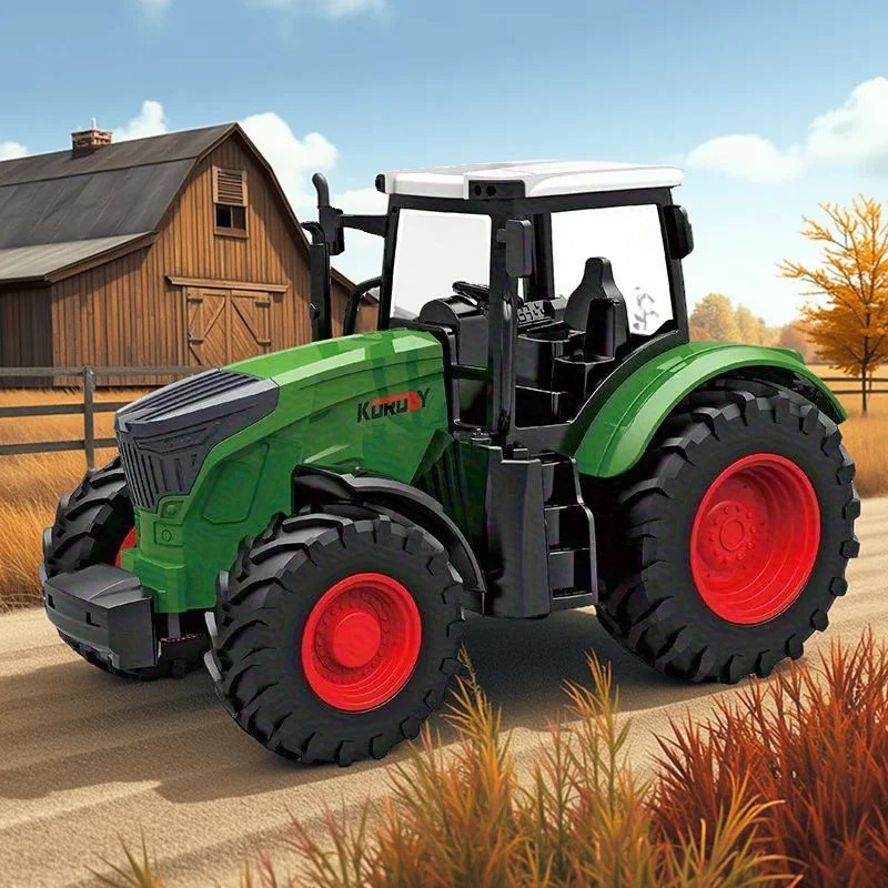 1:24 Inertial Farm Tractor wit - Kids Outdoor Park ulasan dan harga