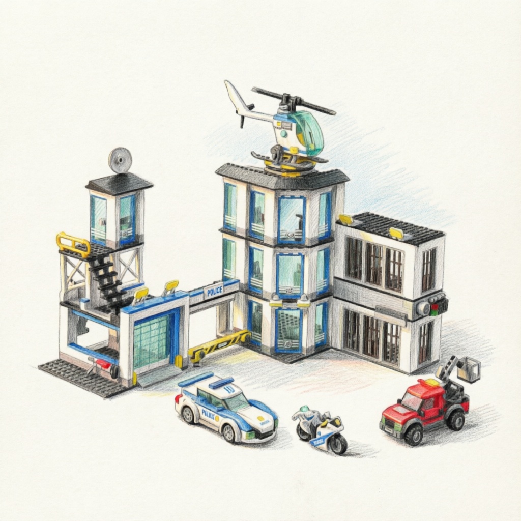 Special Police Station Militar - Lego Set Creator ulasan dan harga