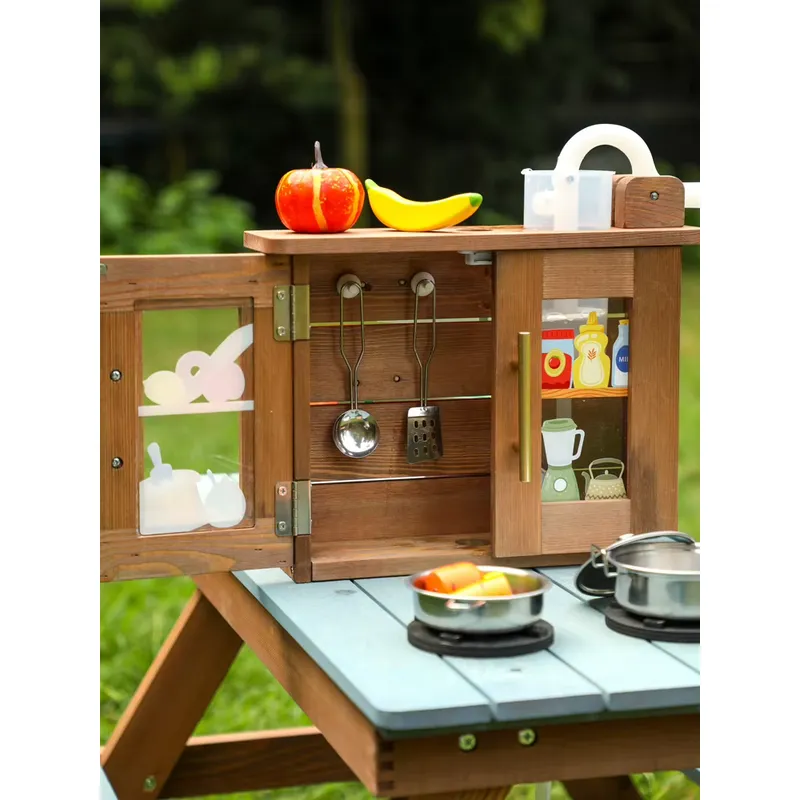 COMMIKI Wooden Outdoor Game Ta - Kids Outdoor Folding Table ulasan dan harga