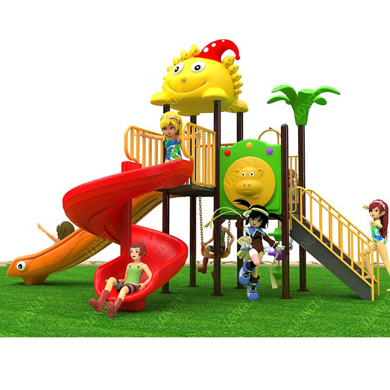 Commercial Plastic Slide 450x2 - Kids Outdoor Park ulasan dan harga