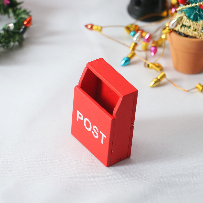5Pc 1:12 Dollhouse red POST wo - Kids Outdoor Doll House ulasan dan harga
