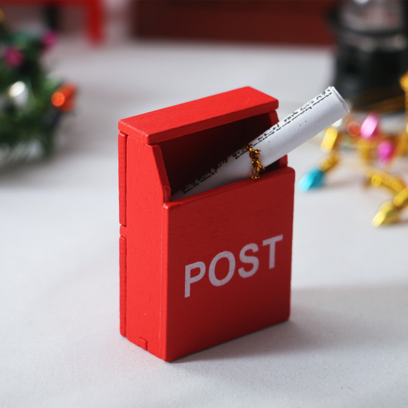 5Pc 1:12 Dollhouse red POST wo - Kids Outdoor Doll House ulasan dan harga
