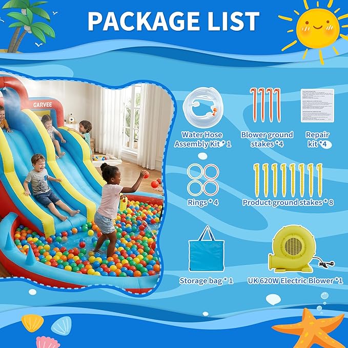 All-Season 8-in-1 Inflatable W - Kids Outdoor Park ulasan dan harga