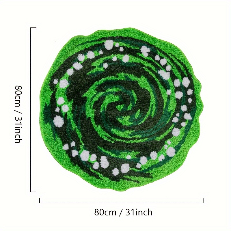 VIKAMA Green Round Plush Carpe - Kids Outdoor Folding Table ulasan dan harga