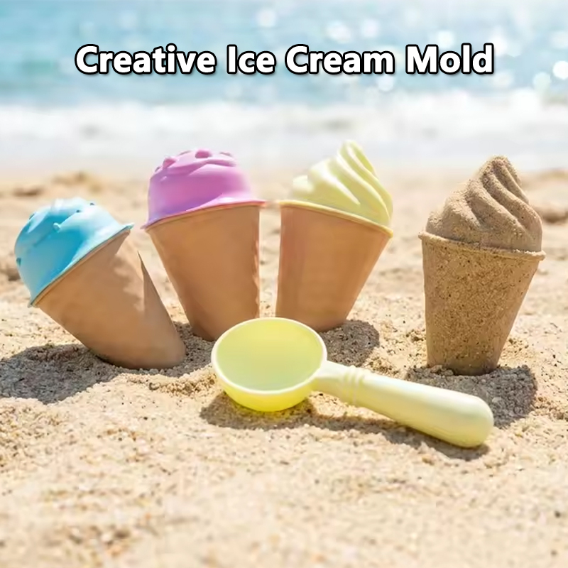 Kids Ice Cream Cone Sand Mold  - Kids Outdoor Park ulasan dan harga