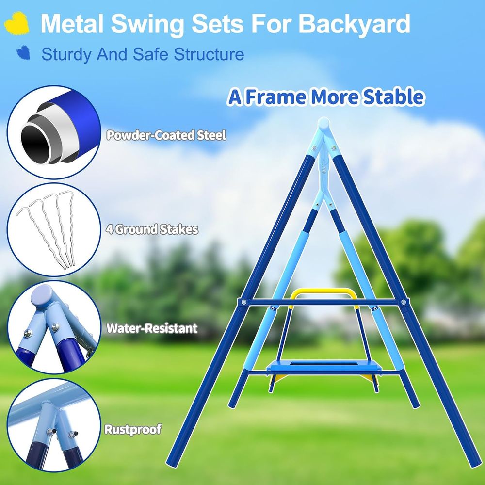 3-in-1 Kids Swing t with Tpoli - Kids Outdoor Zone ulasan dan harga