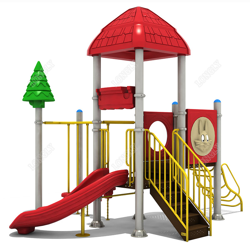 Red Plastic Slide for Kids LLD - Kids Outdoor Park ulasan dan harga