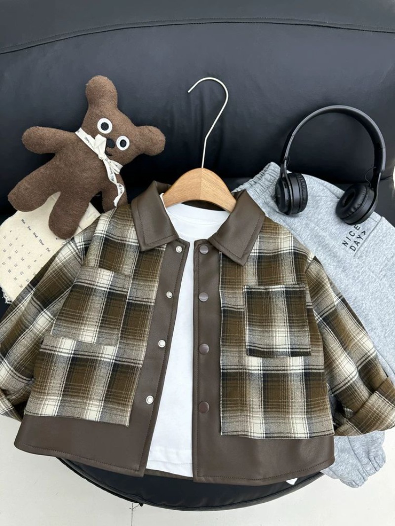 Children's Plaid Jacket Boys S - Kids Outdoor Jacket ulasan dan harga