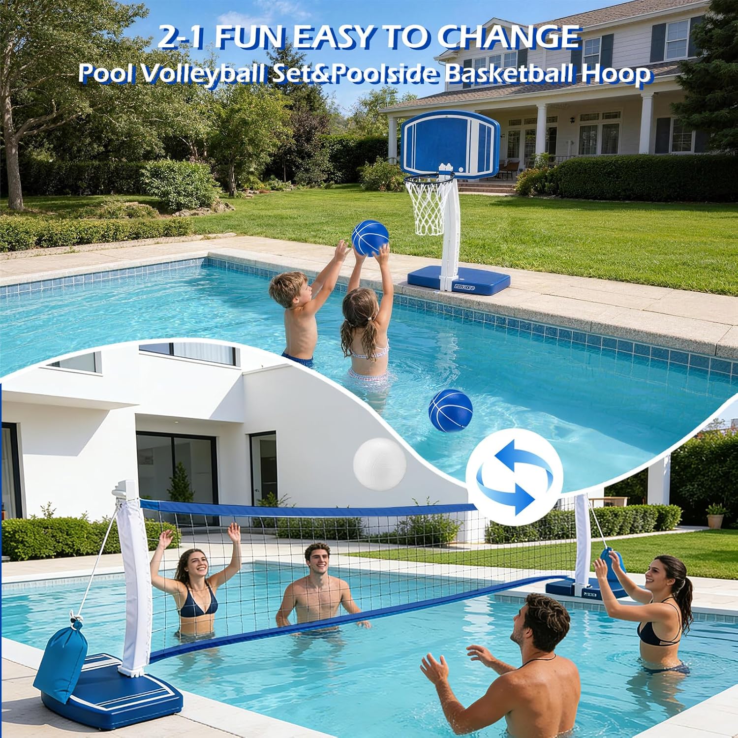 Above Ground Pool Basketball H - Outdoor Toys For Kids ulasan dan harga