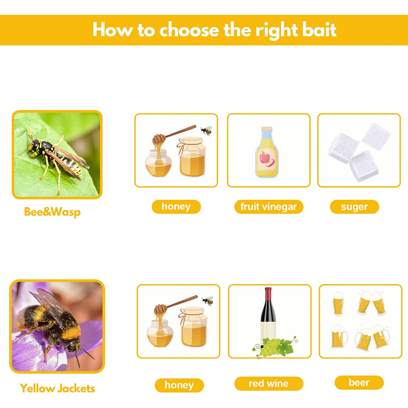 Solar Wasp Traps Hanging Yello - Bug Catching Kit ulasan dan harga