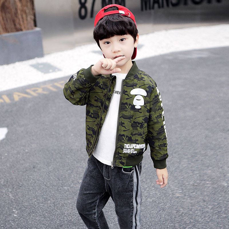 2025 New Boy's Camouflage Base - Kids Outdoor Jacket ulasan dan harga