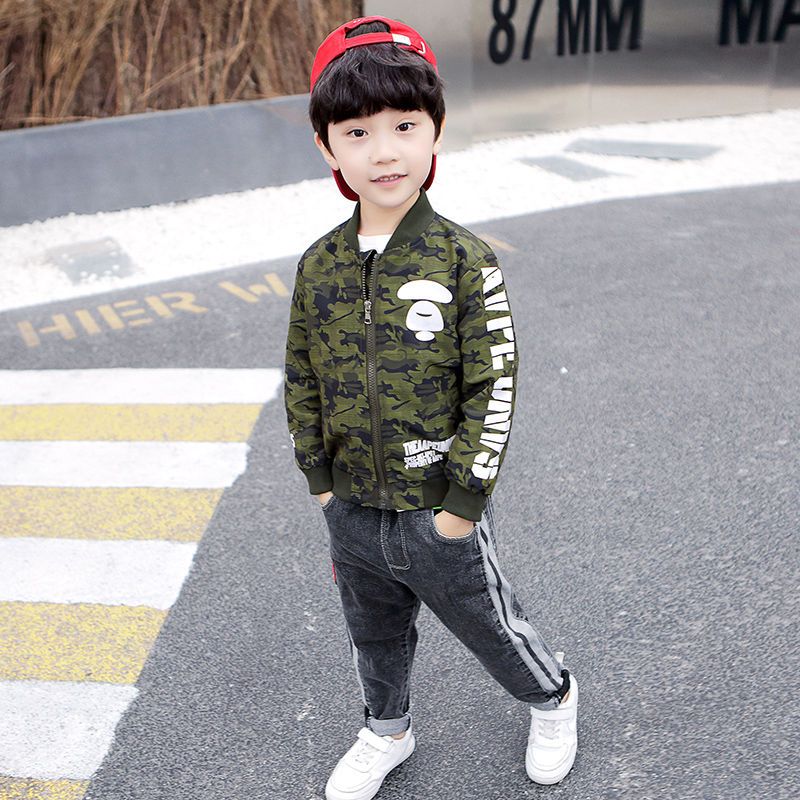 2025 New Boy's Camouflage Base - Kids Outdoor Jacket ulasan dan harga