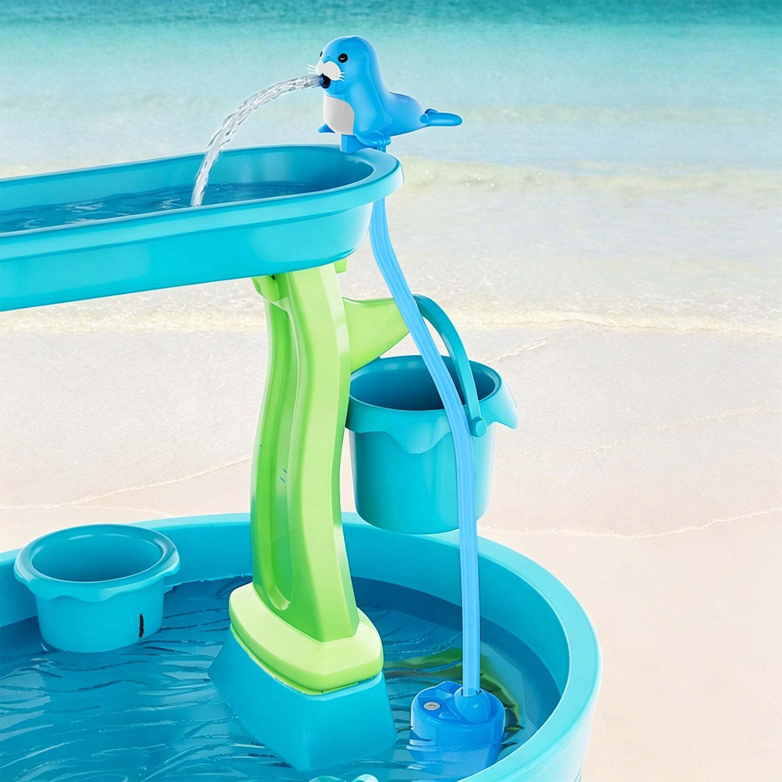 Rechargeable Water Table Spray - Kids Outdoor Folding Table ulasan dan harga