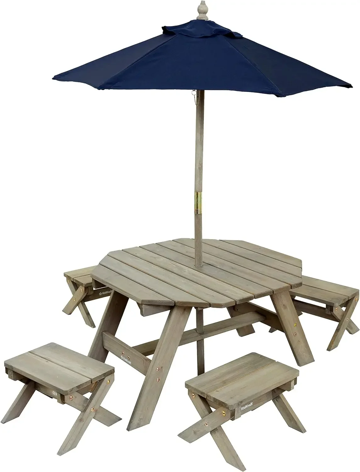 A Octagon Table Stools Umbrell - Kids Outdoor Folding Table ulasan dan harga