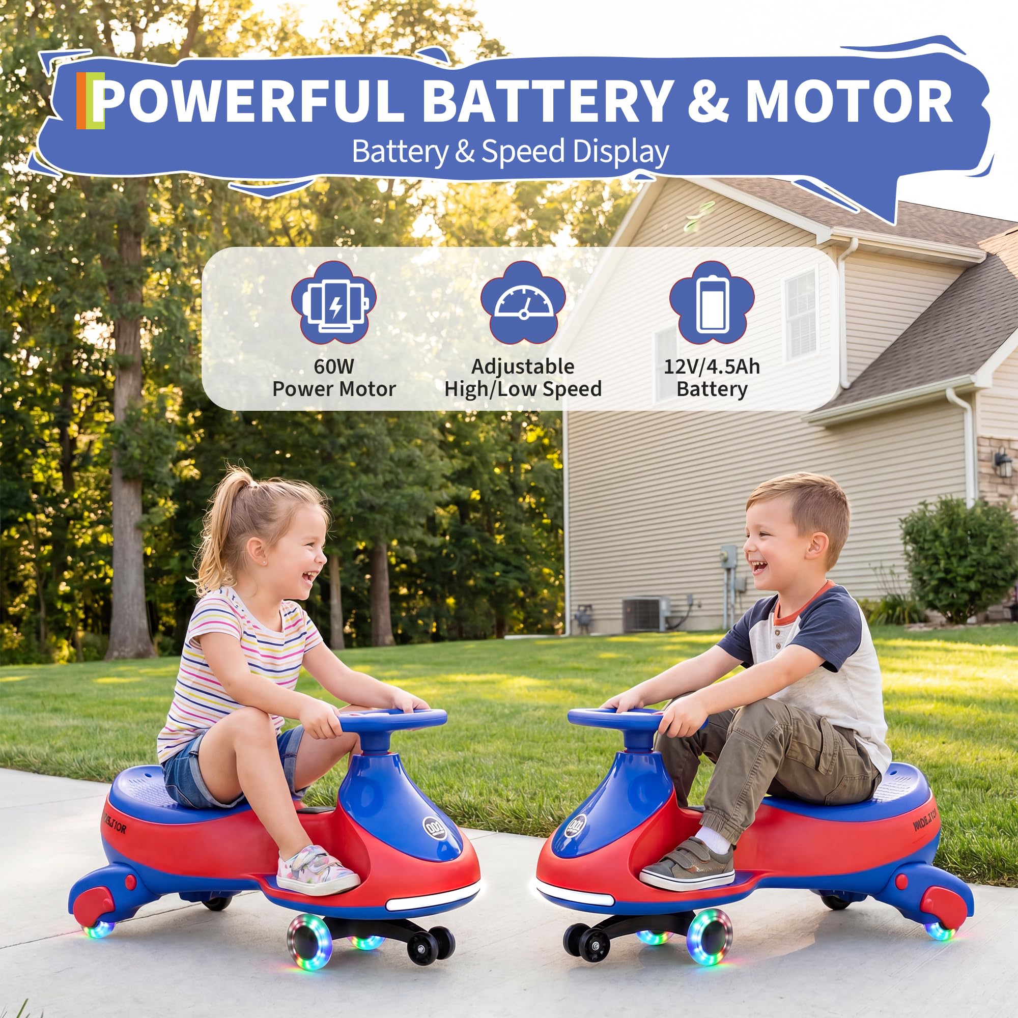12V Electric Wiggle Car Kids W - Ride On Toy Car ulasan dan harga