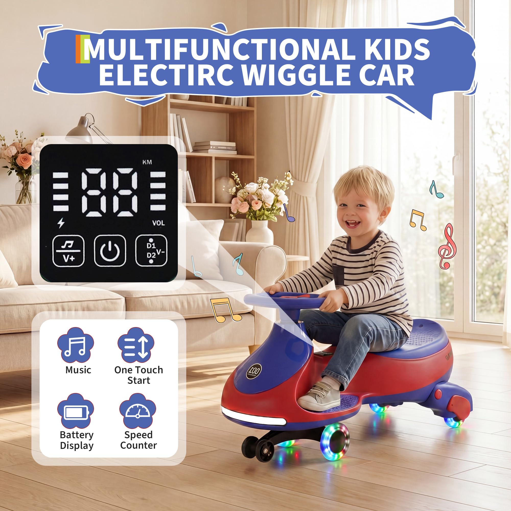 12V Electric Wiggle Car Kids W - Ride On Toy Car ulasan dan harga