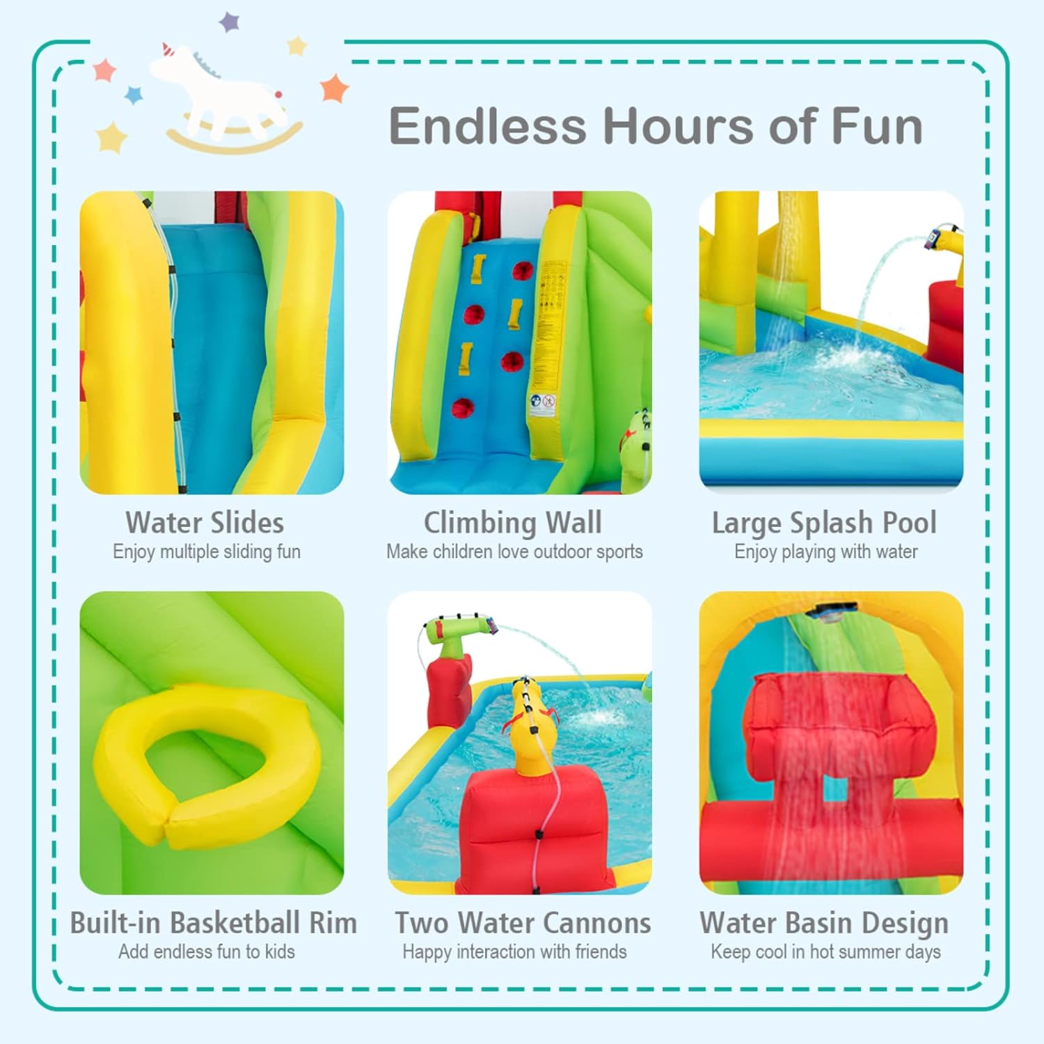 Mega Inflatable Water Park Bou - Kids Outdoor Park ulasan dan harga