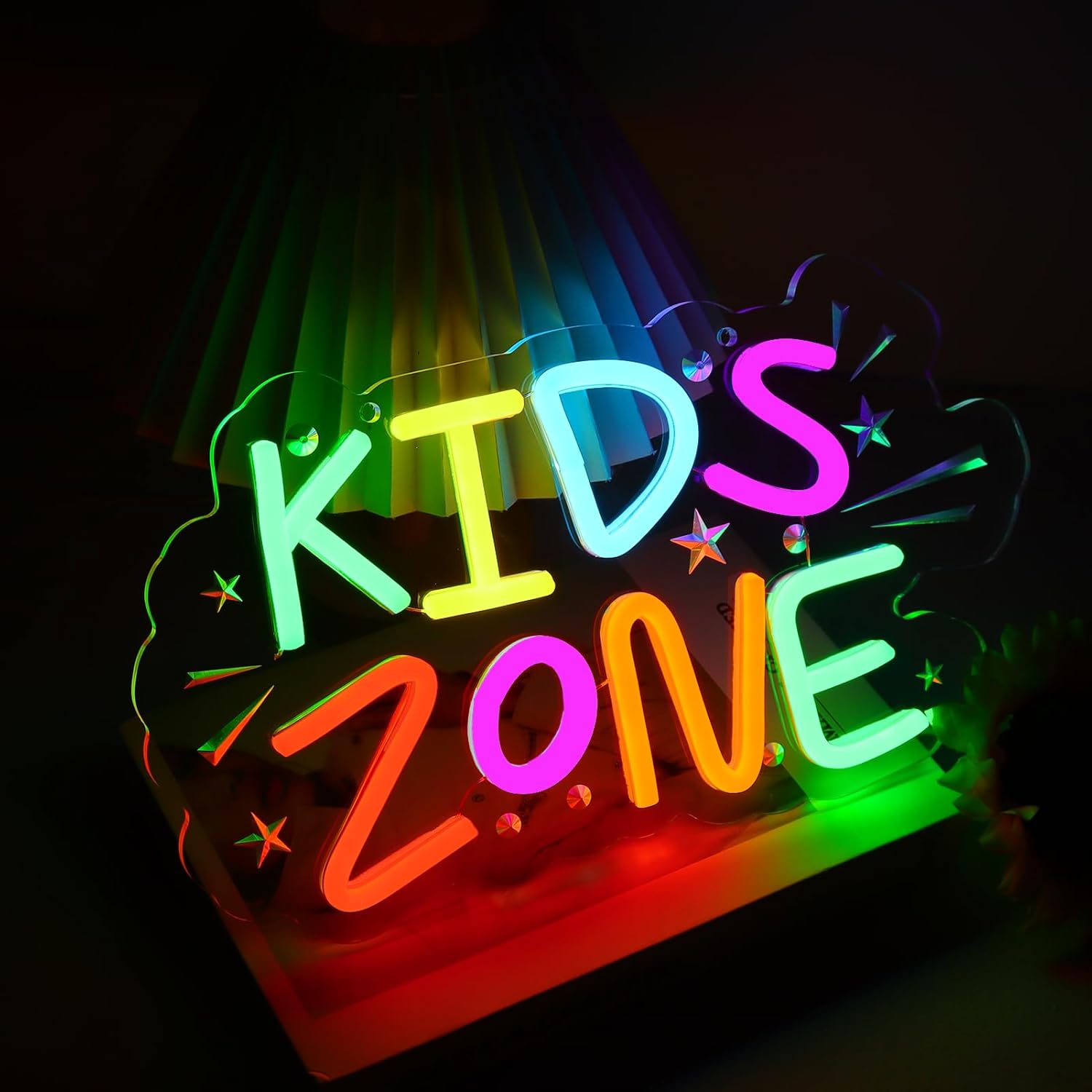 Kids Zone Neon Sign Art Wall L - Kids Outdoor Zone ulasan dan harga