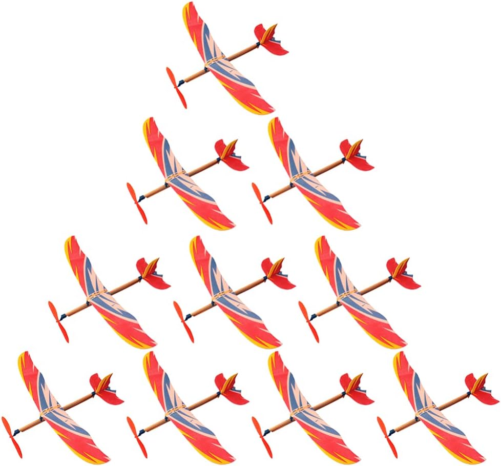 10PCS Airplane Model Rubber Ba - Outdoor Toys For Kids ulasan dan harga