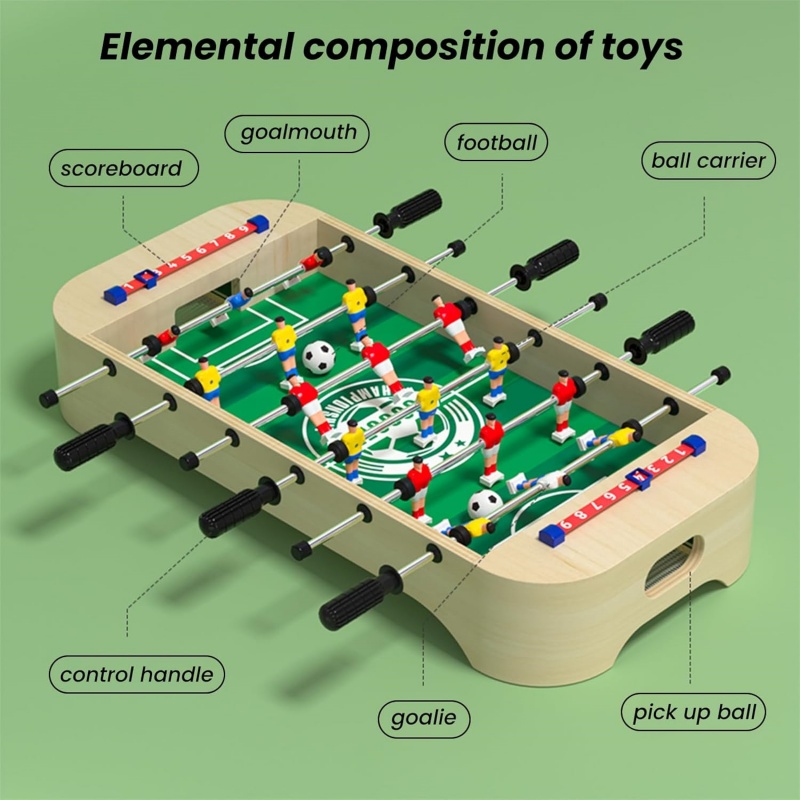 Mini Wooden Table Football Gam - Kids Outdoor Folding Table ulasan dan harga