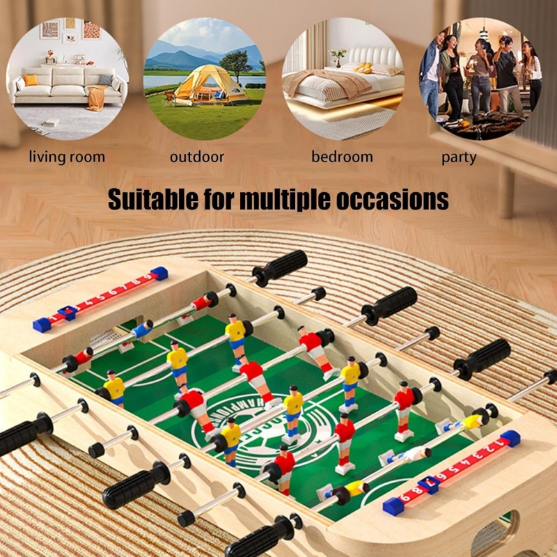 Mini Wooden Table Football Gam - Kids Outdoor Folding Table ulasan dan harga