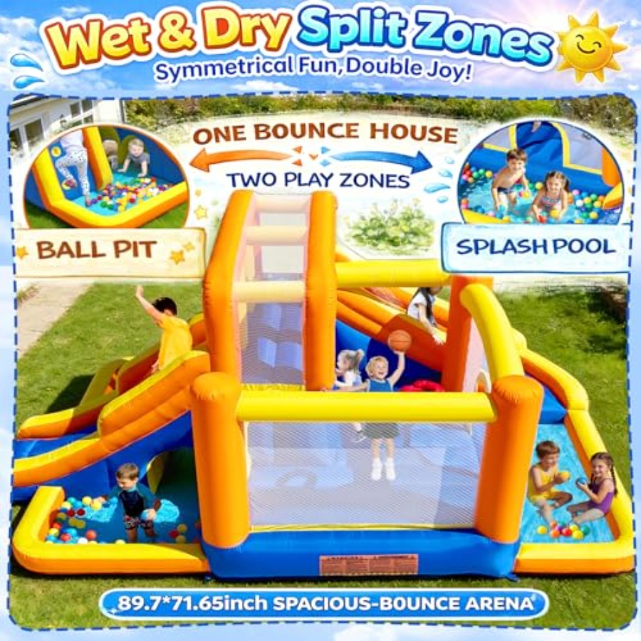 Outdoor bounce house water sli - Kids Outdoor Zone ulasan dan harga