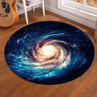 Galaxy Earth Moon Round Carpet - Kids Outdoor Mat ulasan dan harga