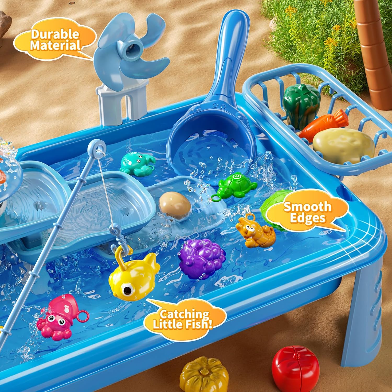 Water Table Play Sink Toy for  - Kids Outdoor Folding Table ulasan dan harga