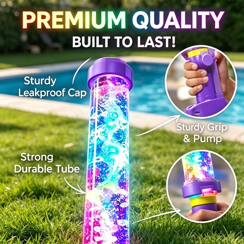 LED Rainbow Glowing Water Gun  - Water Gun Soaker ulasan dan harga