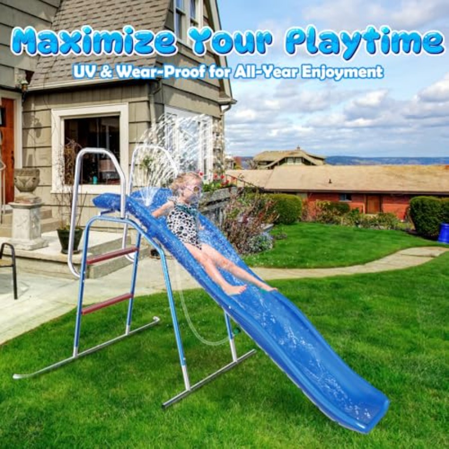 Backyard water slide for kids, - Kids Outdoor Zone ulasan dan harga