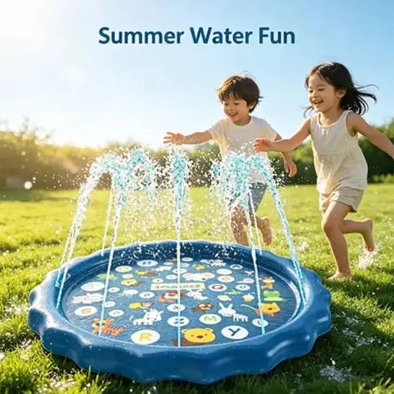100/170cm Letter Printed Infla - Kids Outdoor Mat ulasan dan harga