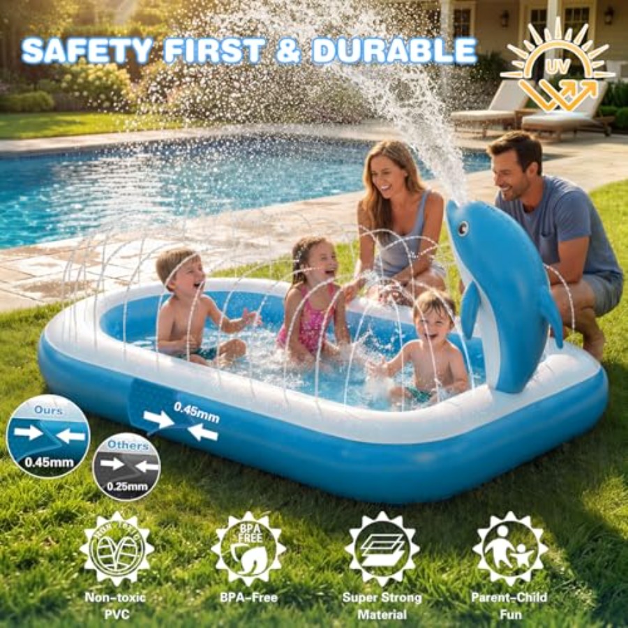 Outdoor splash pad for toddler - Kids Outdoor Mat ulasan dan harga