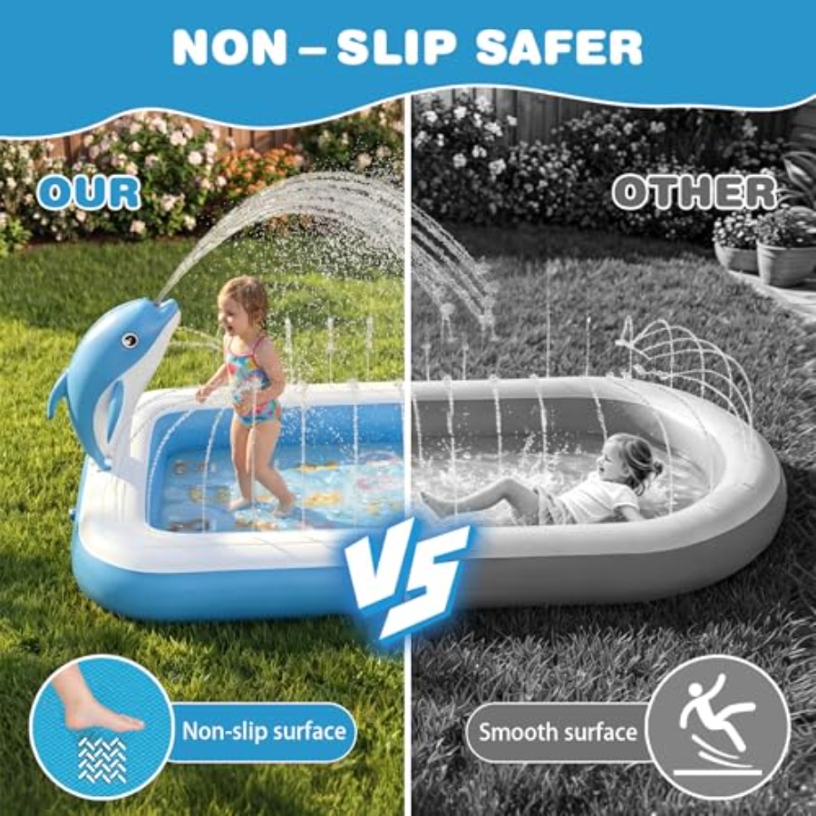 Outdoor splash pad for toddler - Kids Outdoor Mat ulasan dan harga
