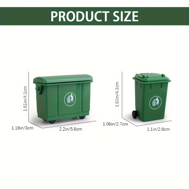 2 Pcs Simulation Curbside Tras - Kids Outdoor Doll House ulasan dan harga
