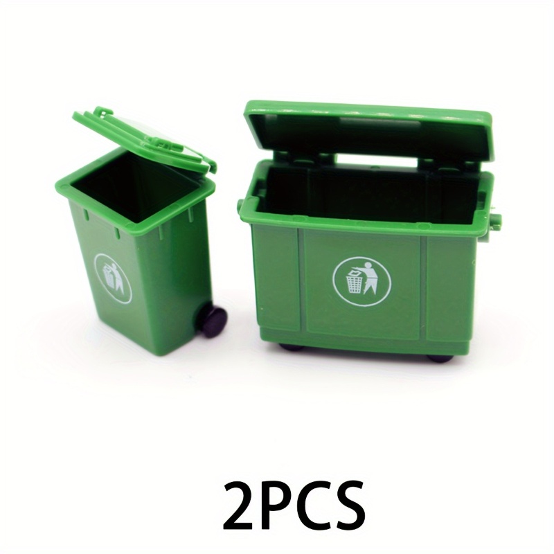 2 Pcs Simulation Curbside Tras - Kids Outdoor Doll House ulasan dan harga