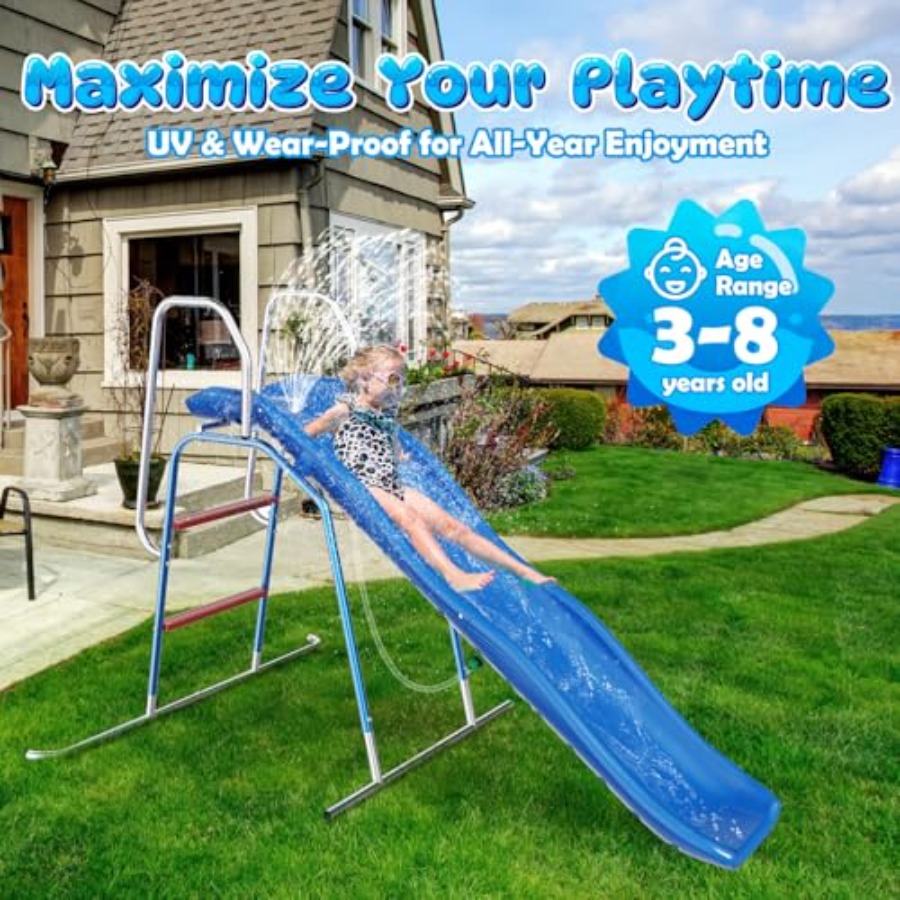 Backyard water slide for kids: - Kids Outdoor Zone ulasan dan harga