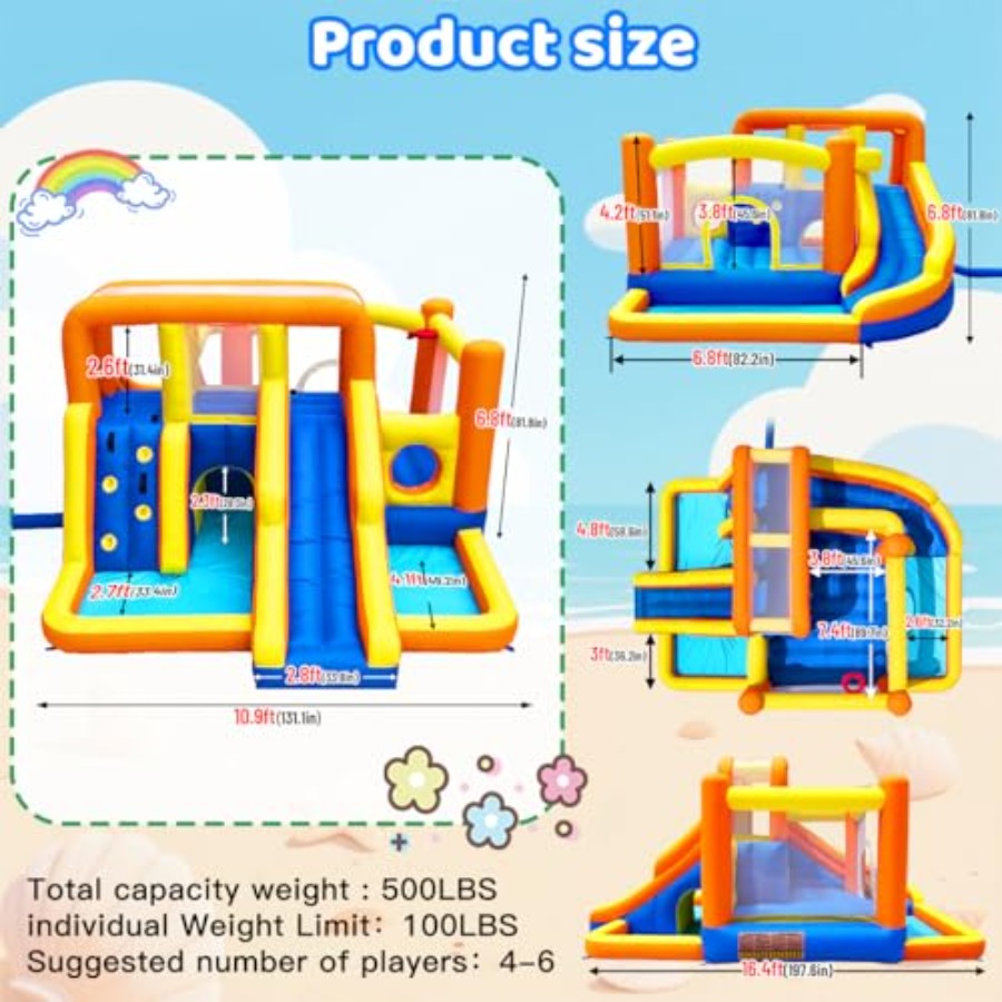 Outdoor bounce house water sli - Kids Outdoor Zone ulasan dan harga