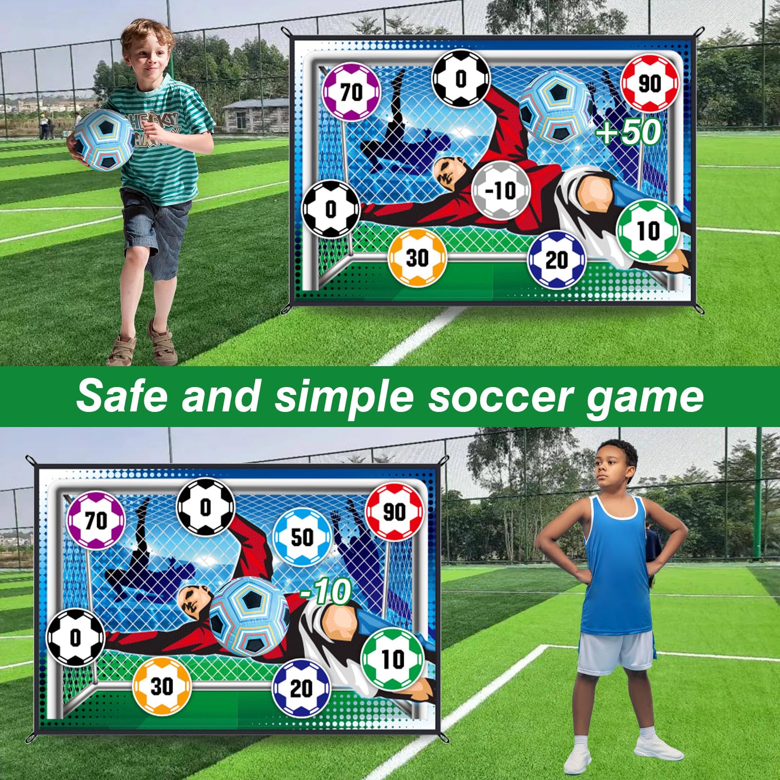 150CM Soccer Game Mat Set Outd - Kids Outdoor Mat ulasan dan harga