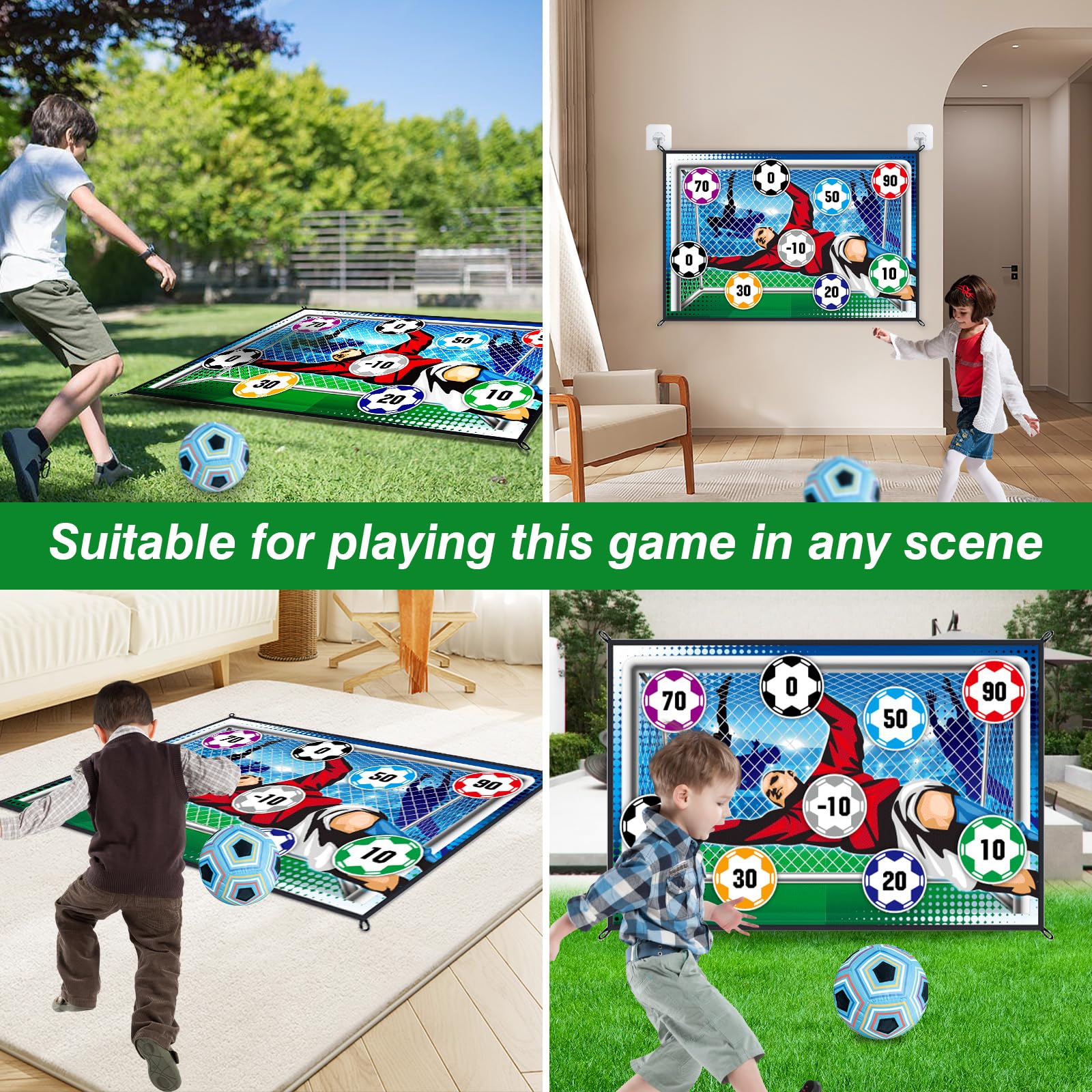 150CM Soccer Game Mat Set Outd - Kids Outdoor Mat ulasan dan harga